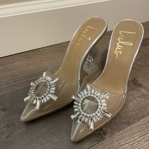 Clear Rhinestone Heels